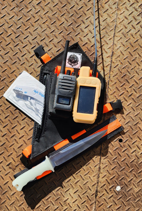 GPS Chest Holster with Knife Sheath