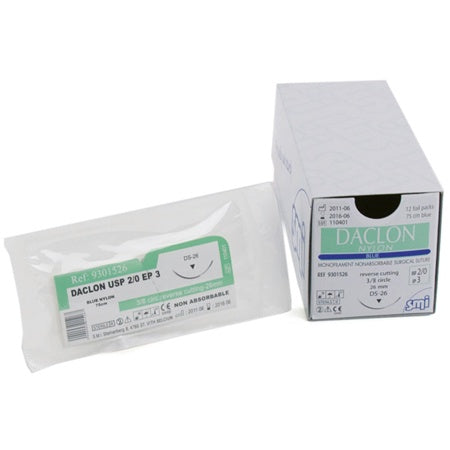 Daclon 3/8 Reverse cut suture 30mm